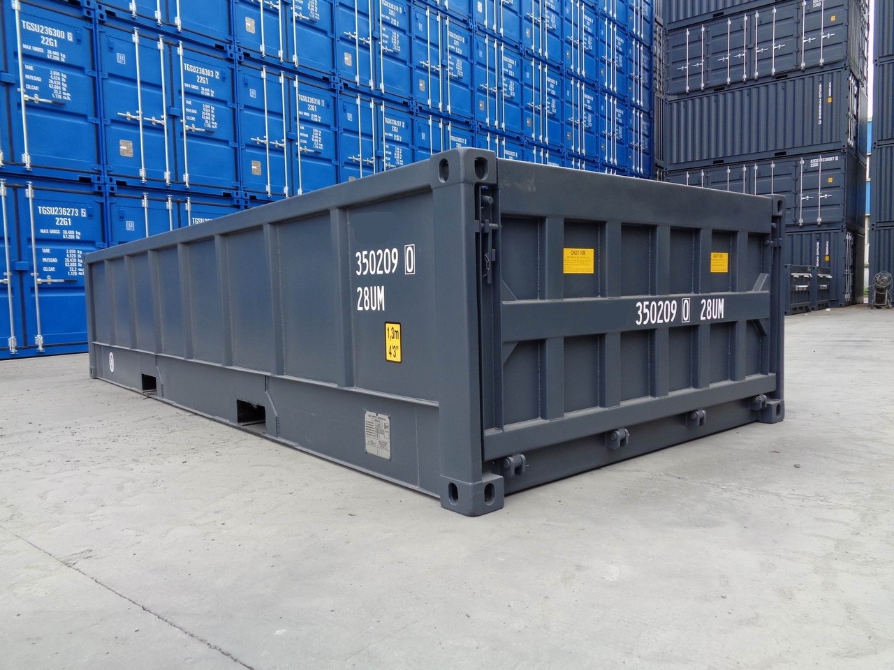 Ik wil een half hoge container
