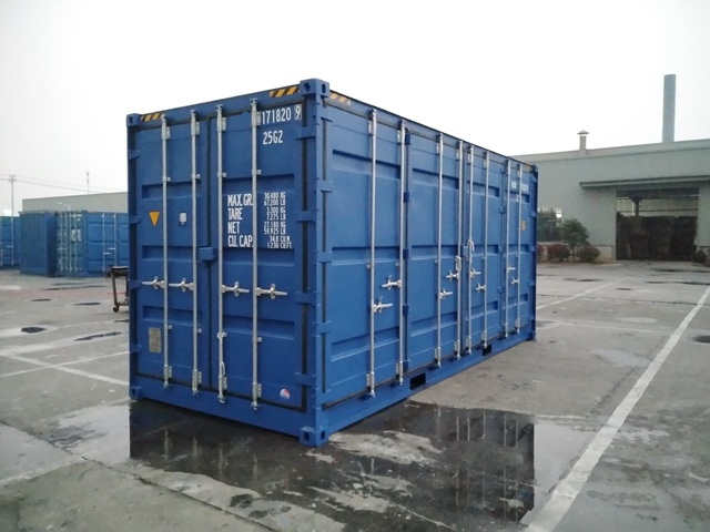 Extra hoge Wilbert Trading 20ft High cube container met volledige zijopening, type fsa-1h, ideaal voor volumineuze lading.