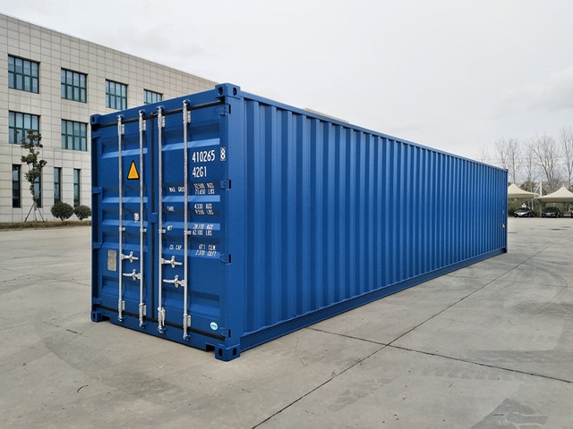 40ft droge box met houten vloer 8½ ft hoog = 8ft6in