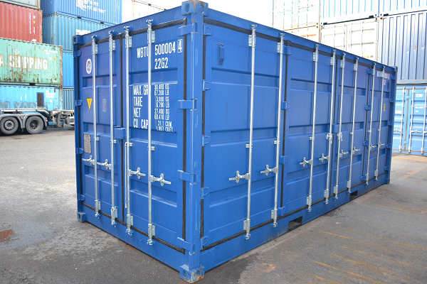 Container 20ft te openen Rechterkant standaard hoogte
