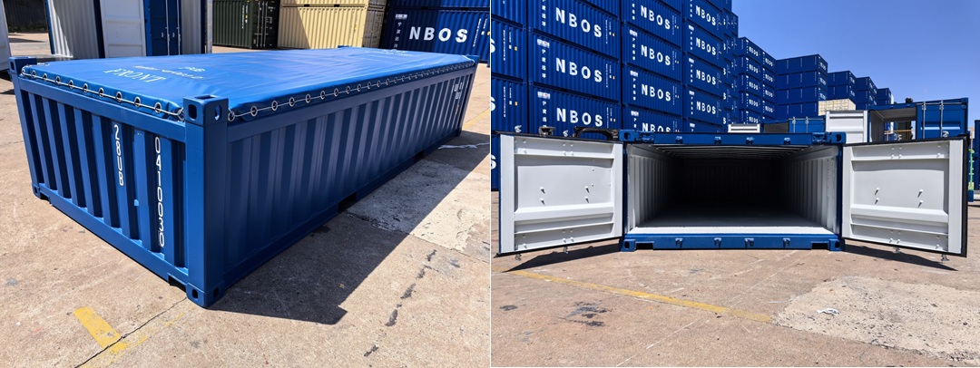 Half hoge 20ft open top container